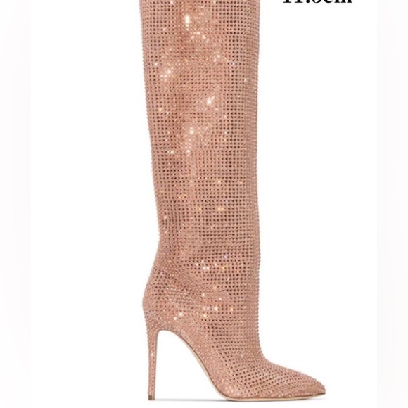 NWOT Knee high rhinestone boots in size 7 - Picture 2 of 2